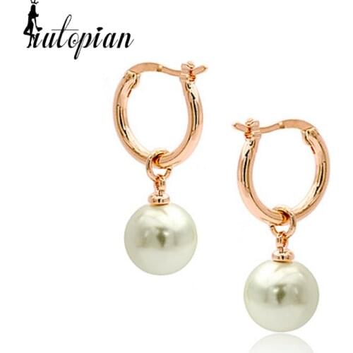Iutopian Brand Hot Sale Simulated Pearl Earrings Brinco Fashion 13 Colors For Choise Anti-Allergy #RG82561