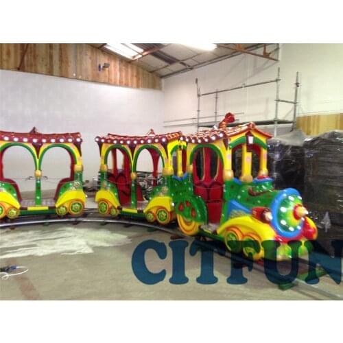 Colorful chasing train Children Game playground equipment Amusement Park Electric Ride for 8 players HC-002D