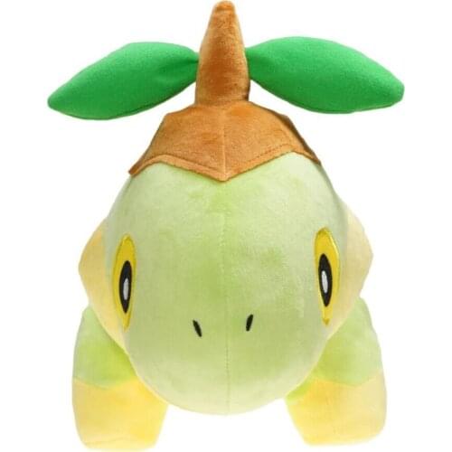 Stuffed Animals Pokemon 30cm Turtwig Plush Doll Figure Soft Grass Seedling Turtle Animal Toys Holiday Gifts for Children