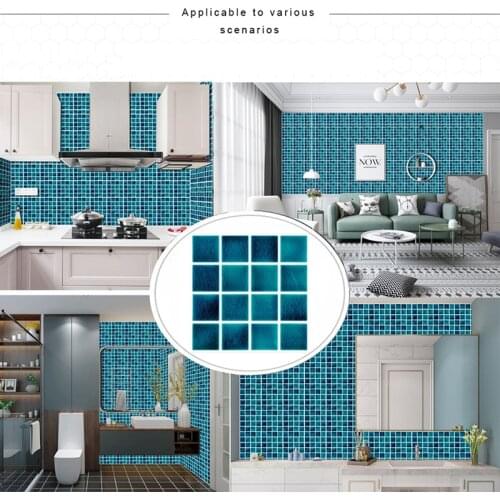10Pcs Kitchen Tile Stickers Bathroom Stereoscopic Mosaic Sticker for Kitchens Cupboard Wallpaper Waterproof Home Decor