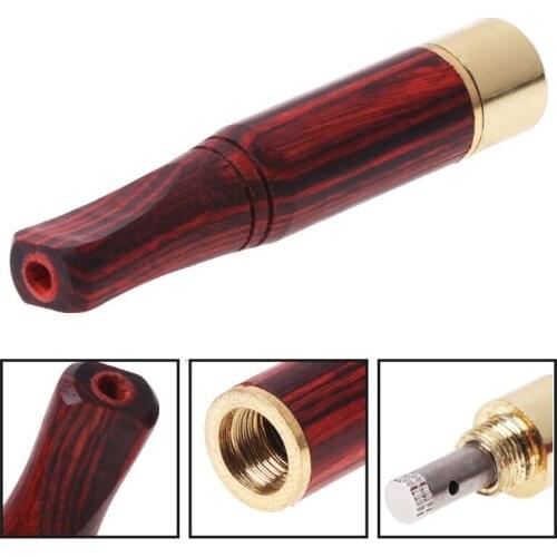 Smoking Pipe Bit Straight Filter Wooden Polish Smoke 6mm/8mm Cigarette Holder 85LA