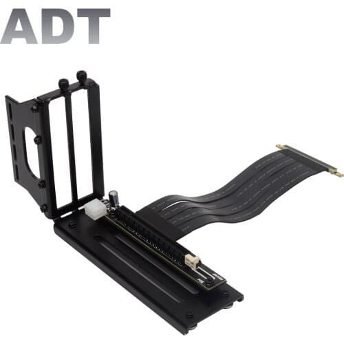 PCIE X8 to X16 Mining Extension Cable GPU Graphics Card Vertical Kickstand/Base PCI-e 8x 16x Riser RTX 3060 ETH Miner 6Pin Power