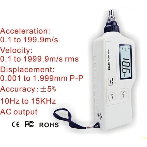 Portable Vibration Meter Hight Precision Vibration Analyzer tester Speed acceleration displacement Measurement