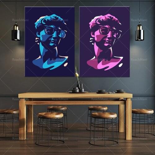 Renaissance Greek statue print, pop art print, retro wall art bohemian print, wall art, classical home decoration