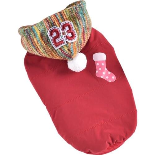 Christmas Dog Clothes Winter Pet Outfits Puppy Yorkshire Pomeranian Poodle Bichon Schnauzer Welsh Corgi Clothing Xmas Pet Coat