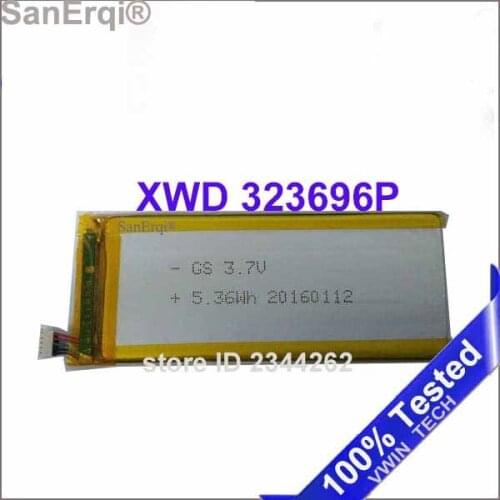 SanErqi 323693 PL 323696 XWD 323696P 3.8V 1600MAH LI- ION POLYMER battery 5 cables for china clone S7 MTK andorid smart Battery