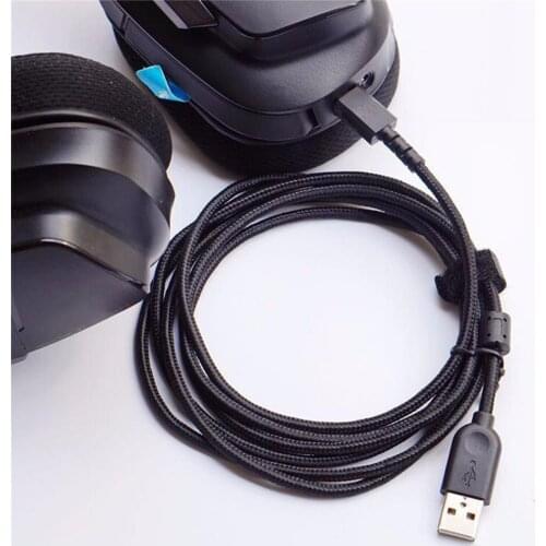 Replacement USB Mouse Cable Modified Earphone Wire for Logitech G533 G633 G933 Headphone Cable