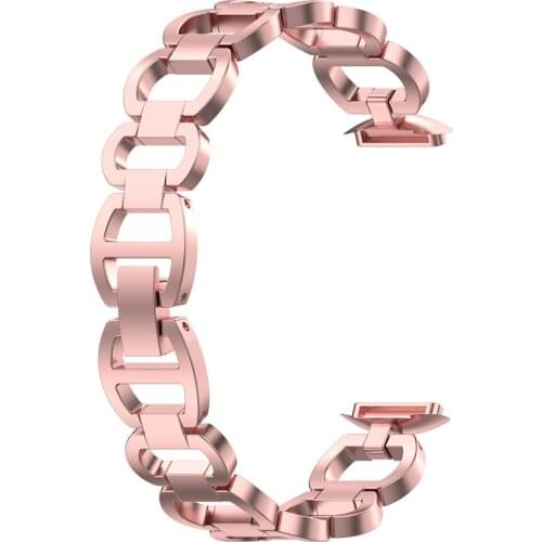 Breathable Watch Strap Metal Watch Strap Spare Parts for Fitbit Luxe/Special Edition