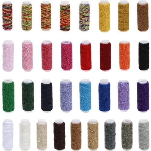 1-33Pcs 50M 203# Sup-quality Kitchen Utensils Home Gift 2019NEW DIY Handmade Sewing Thread Special Line Sewing Wax Flat Lines