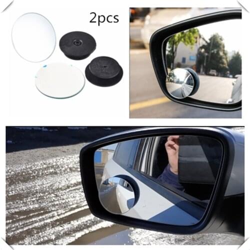 2pcs car motorcycle small round glass blind spot mirror parking assist for Hyundai CCS NEOS-3 Accent SR HND-4 Blue-Will i-blue
