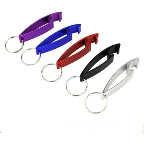 300pcs Bottle Opener Key Ring Chain Mini Beer Bottle Opener Aluminum Alloy Kitchen Keychain Metal Beer Bar Tool NO469