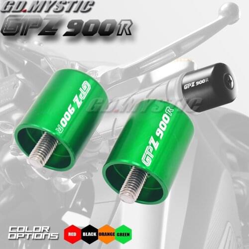 Motorcycle Accessories CNC Handlebar Grips Bar Ends Cap Slide Laser Logo For Kawasaki GPZ900R GPZ 900R 1990-1993