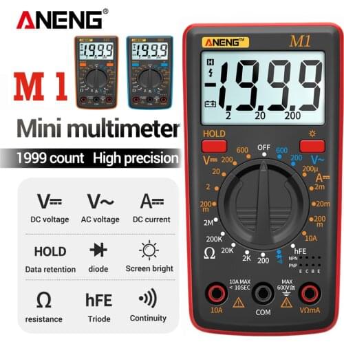 ANENG M1 Digital Multimeter esrMeter Multimetro Tester True Rms Digital Multimeter Testers Multi Meter Richmeters Dmm 400a 10A