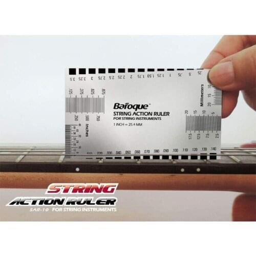 Baroque String Action Ruler Gauge Guitar Repairing Tool for Luthier Fit for Guitar Ukulele Banjo Bass String Pitch Luthier