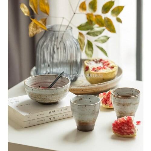 Chinese Style Hand-made Water cup Household Ceramic Retro Tea Cup Single Small Tea Water Cup Drinkware