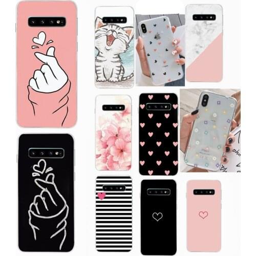 For Samsung S10 Case funda S10e A50 A30 A7 2018 Soft Cover Phone Case On For Samsung Galaxy S10 Plus Protective Shell Case Skin