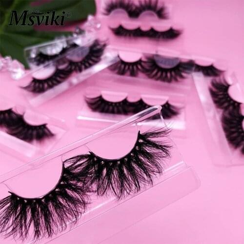 Dramatic Eyelashes 5D Mink Lashes Fluffy False Eyelashes Box Package Cases 25MM Magnetic Eyelash Extension Custom Logo Beauty