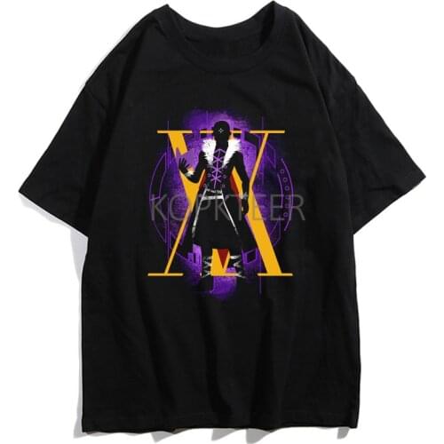Anime HUNTER HUNTER Hisoka Gon Killua Kurapika Leorio Men Fashion Streetwear Graphic Harajuku T-Shirts Hip Hop Summer Tops Tees