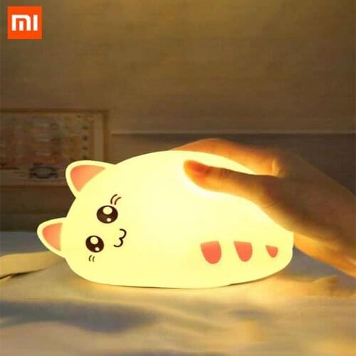Xiaomi Kids Adult Toy Stress Reliever Cute Cat Anti Stress Ball Stress Relief Toys Gift Cute Mini Kid Gifts LED Lamp
