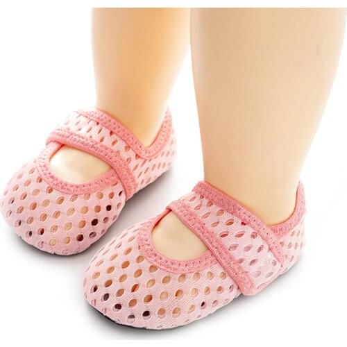Summer Baby Boy Girl Breathable Hole Anti-Slip Soft Sole Prewalker Toddler Socks