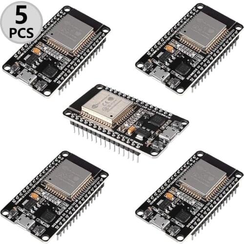 5PCS ESP32 ESP-32S WiFi Development Board NodeMCU-32S Microcontroller Processor Integrated Chip CP2102 for Arduino IDE