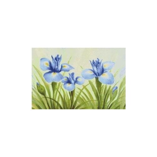 Top Quality orchid flower Fresh Sewing kit Embroidery Needlework 14CT Unprinted Cross Stitch Kits Art DIY Handmade Home Decor