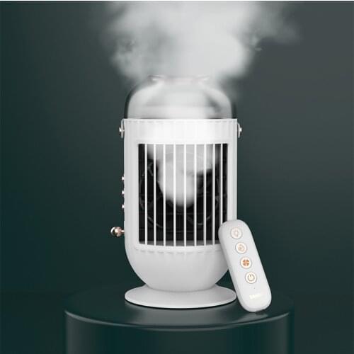 25W Remote Control Desktop Cooling Fan, Office Household Spray Cooler, Portable Air Conditioner, Small Water Cooling Fan