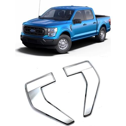 New car pickup outer leaf plate ABS high-gloss electroplating modified decoration for Ford F150 2021 2022