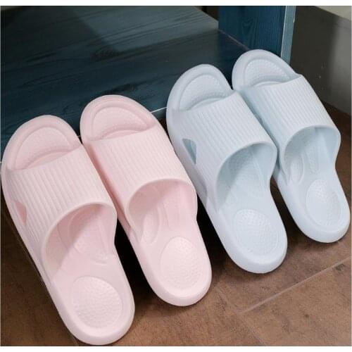 New men woman Home bathroom Massage slippers soft bottom non-slip bath indoor flip flop