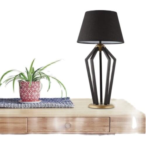 Hmydesign New Season Fashion Trens Bedroom Home Office Living Room Table For Gift Metal Foot Roi Lampshade Black Tumbled Size 62 Cm