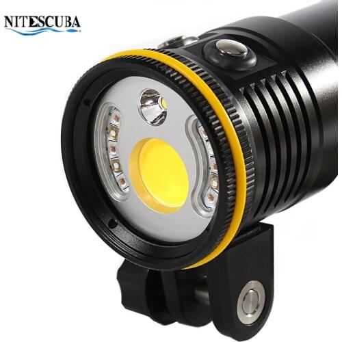 NSS60 submersible fill light 6000 lumens black card TG6 fill light underwater lighting