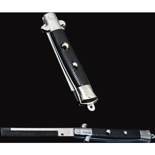 1Pcs Foldable Combs Hair Trimmer Comb Brush Accessories Butterfly Men Women Pocket Knife Shape Comb