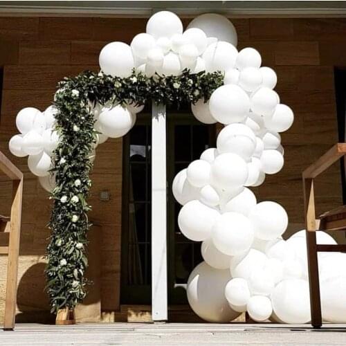 20pcs/lot White Latex Balloons Happy Birthday Balloon Valentines Day Wedding Decoration Inflatable Helium Balloon Bride Balloon