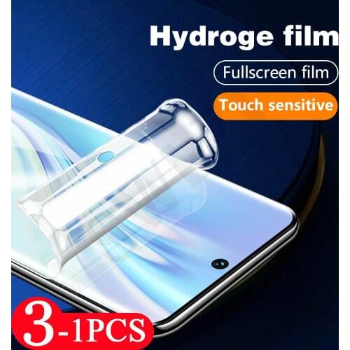 3-1Pcs 9D phone screen protector for Honor 50 pro SE view 30 Youth 30s 30i 20 pro plus 20s 20i V40 lite hydrogel film Not Glass
