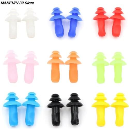 20PCS Anti-Noise Waterproof Silicone Swim Earplugs Soft Ear Plug Sound Insulation Ear Protection Earplugs Sleeping Plugs