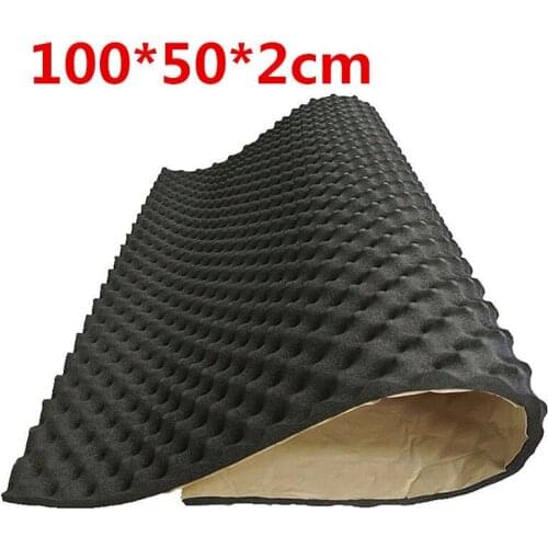 100x50cm Car Sound Deadener Mat Sound Deadening Noise Insulation Acoustic Dampening Foam Subwoofer Mat autos Accessories