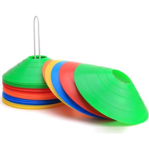 10Pcs Football Training Sports Saucer Cones Marker Discs Soccer Entertainment Sports Accessories