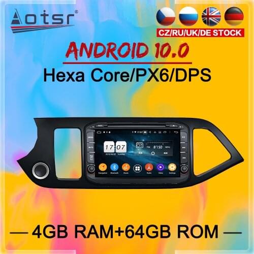 2 Din IPS Android 10.0 DSP Car Multimedia Player For KIA morning picanto 2011 - 2015 GPS Navigation Audio Radio Stereo head unit