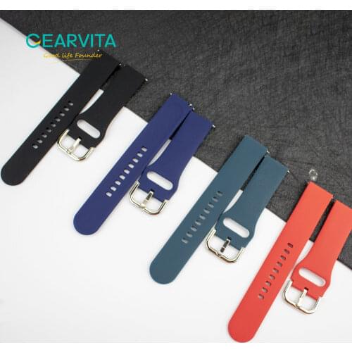 20mm Watch Band Silicone steel Strap Smart Watchband For SG2 SG3 S30 DTX DT88 Smart Watch Men Women Strap Wristbands
