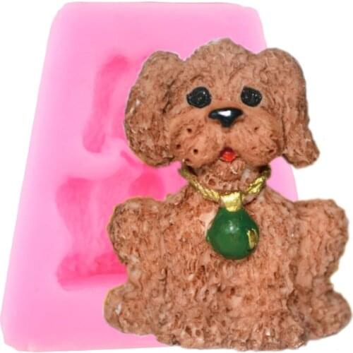 3D Bells Dog Silicone Mold DIY Party Cake Border Fondant Molds Cake Decorating Tools Resin Clay Candy Chocolate Gumpaste Moulds