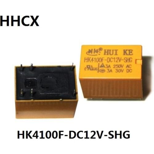 5PCS/LOT HK4100F-DC12V-SHG 6 feet relay 12V 3A genuine new 4100-12VDC