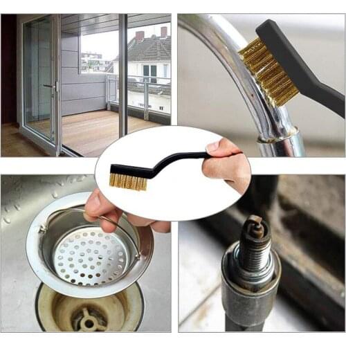 7pcs/Set 3pcs Steel Wire Brush + 4pcs Nylon Pick Set Universal Gun Hunting Cleaning Kit Tactical Rifle Pistol Gun Cleaning Tool