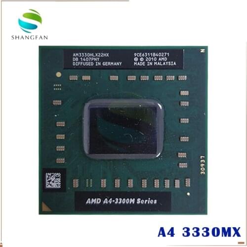 AMD A4-Series A4-3330MX - AM3330HLX22HX A4 3330MX Dual Core Notebook processors Laptop CPU Socket FS1
