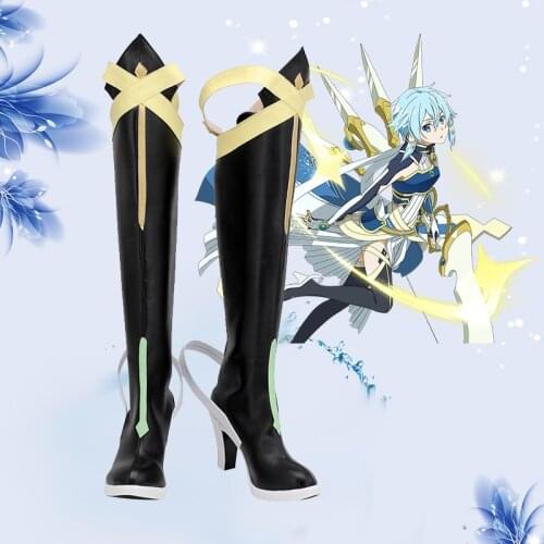 Sword Art Online Alicization Asada Shino Boots Cosplay Sinon Anime Shoes