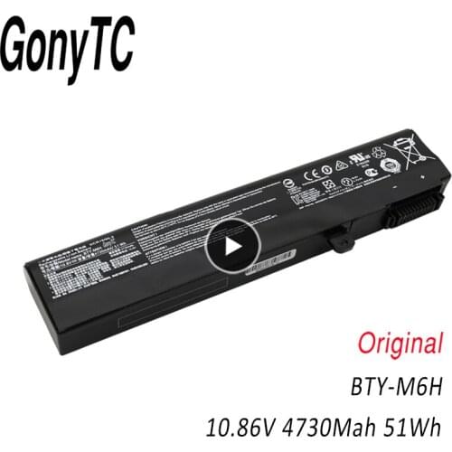 BTY-M6H Laptop Battery For MSI GE62 GE72 GP62 GP72 GL62 GL72 GP62VR GP72VR PE60 PE70 MS-16J2 MS-16J3 MS-1792 MS-1795