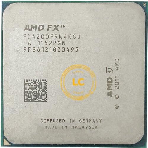 AMD FX-Series FX-4200 FX 4200 3.3 GHz Quad-Core CPU Processor FD4200FRW4KGU Socket AM3
