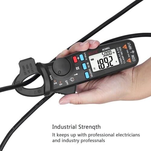 6V-60V-600V Digital Clamp Meter 6000 Counts Auto-Range Multimeter DC AC Current Volt Meter Resistance Capacitor Tester