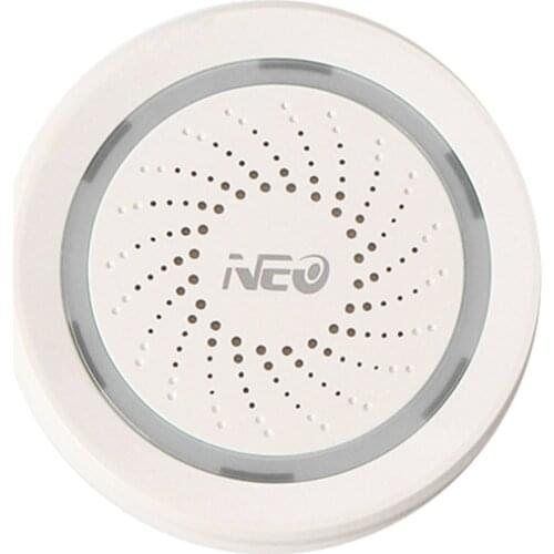 NEO NAS-AB02W Smart WiFi USB Siren Alarm Home Automation Alarm System Motion Alarm