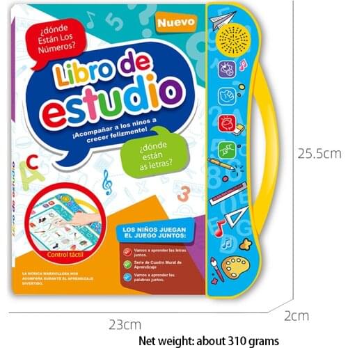 Childrens Books In Spanish Russian English To Read Montessori Educational Toys For Kids Language Learning Machine Alphabet Book