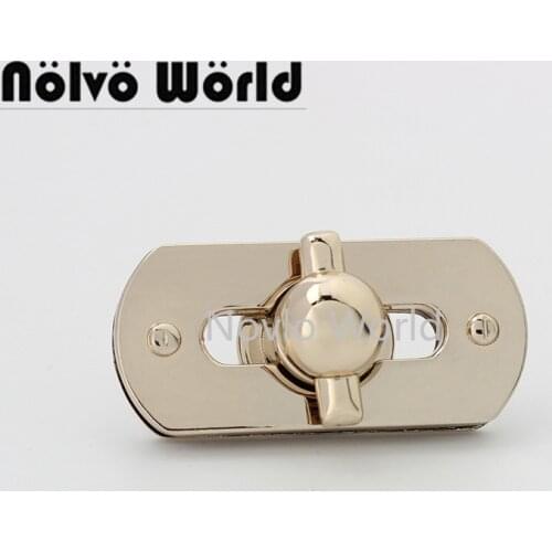 5-30sets 51*23mm light gold color new arrive products twist lock for suitcase luggage metal close lock bag accessories